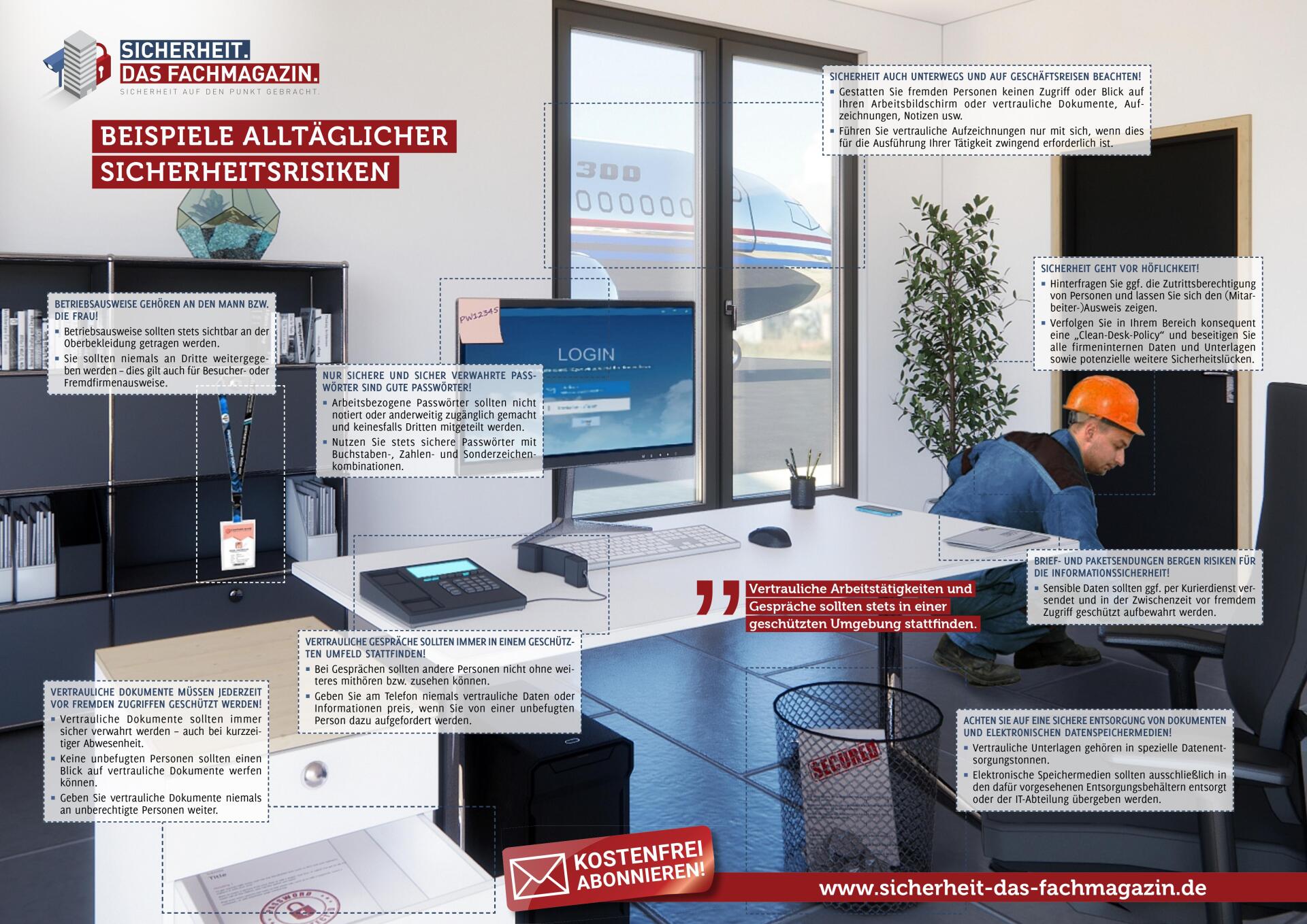 Poster - Security Awareness (Un-)Sicherer Arbeitsplatz (SICHERHEIT. Das Fachmagazin.) Poster - Security Awareness (Un-)Sicherer Arbeitsplatz (SICHERHEIT. Das Fachmagazin.)