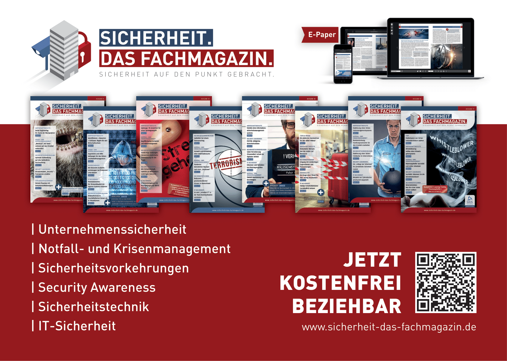 Sicherheitszeitschrift SICHERHEIT. Das Fachmagazin. (ePaper) Sicherheitszeitschrift SICHERHEIT. Das Fachmagazin. (ePaper)