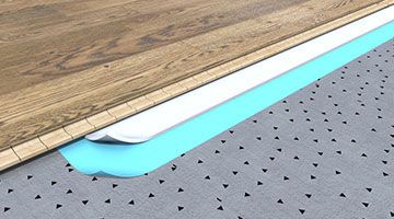 detalle instalación tarima flotante parquet