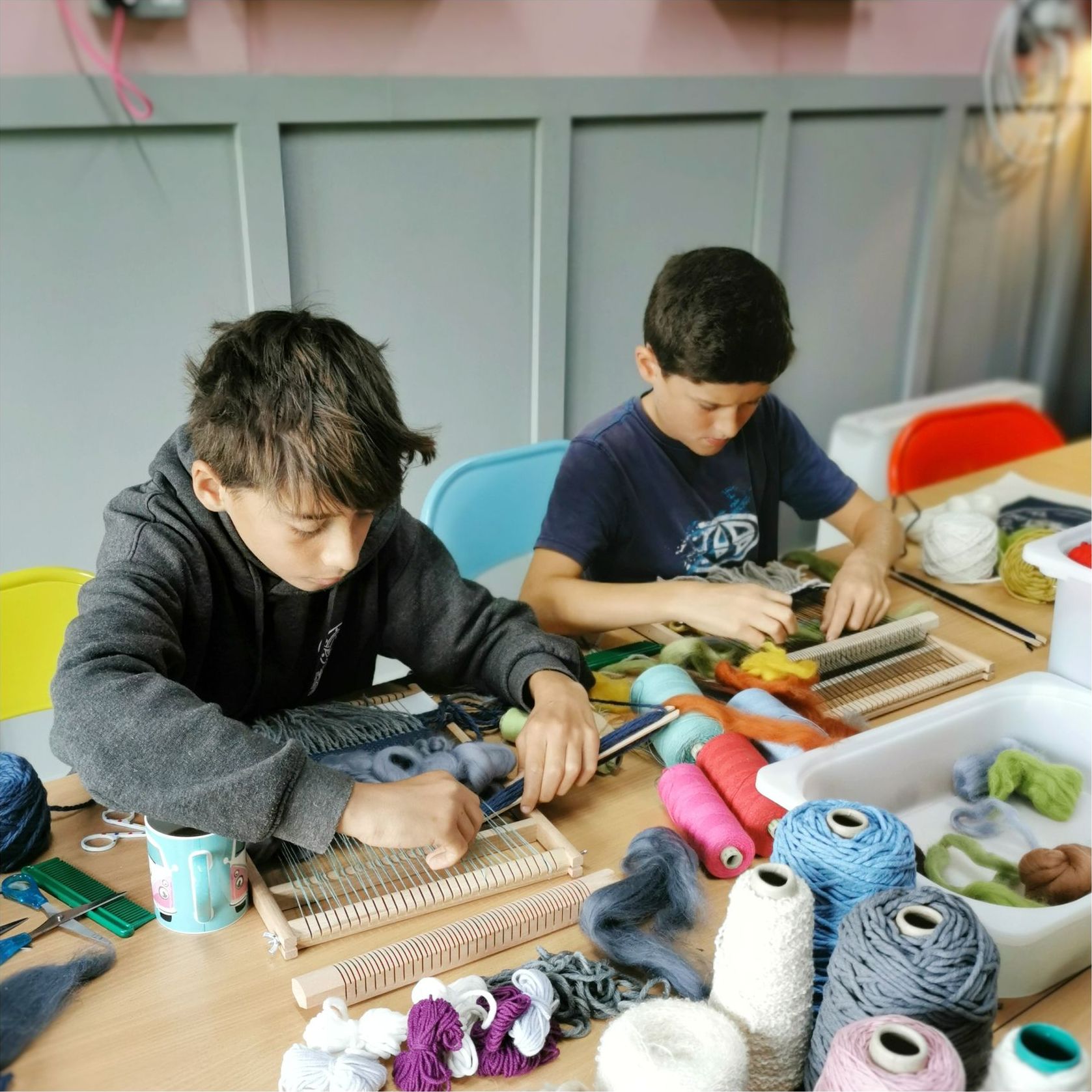 Weaving Workshops in Schools