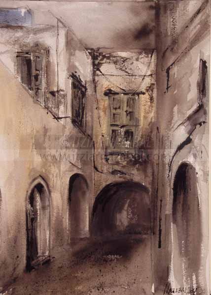 arte, cuadros, acuarelas, contemporáneo, marruecos, Túnez, Jordania, Egipto, calles, pueblos, luz, colores, desiertos, mundo árabe,