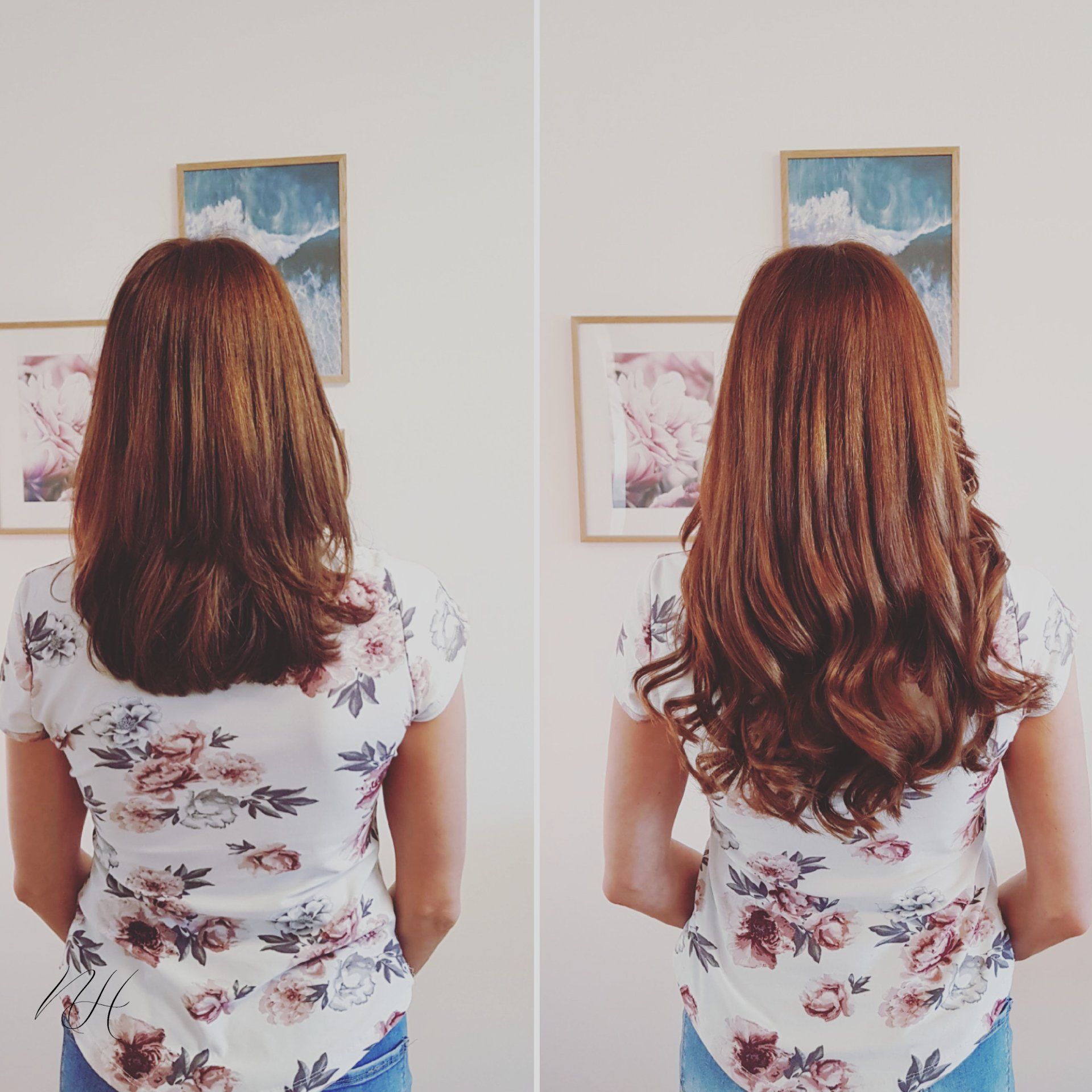 Haarverlängerung Karamell