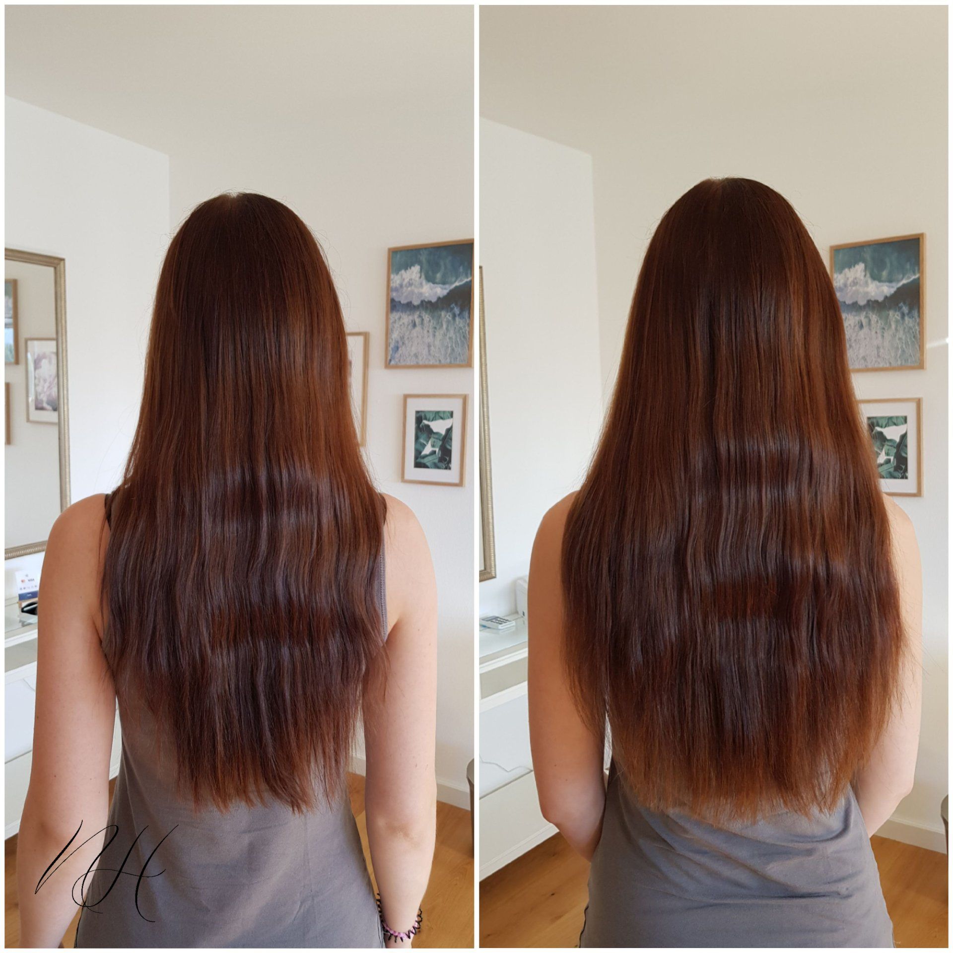 Haarverdichtung braun vorher nachher Bilder