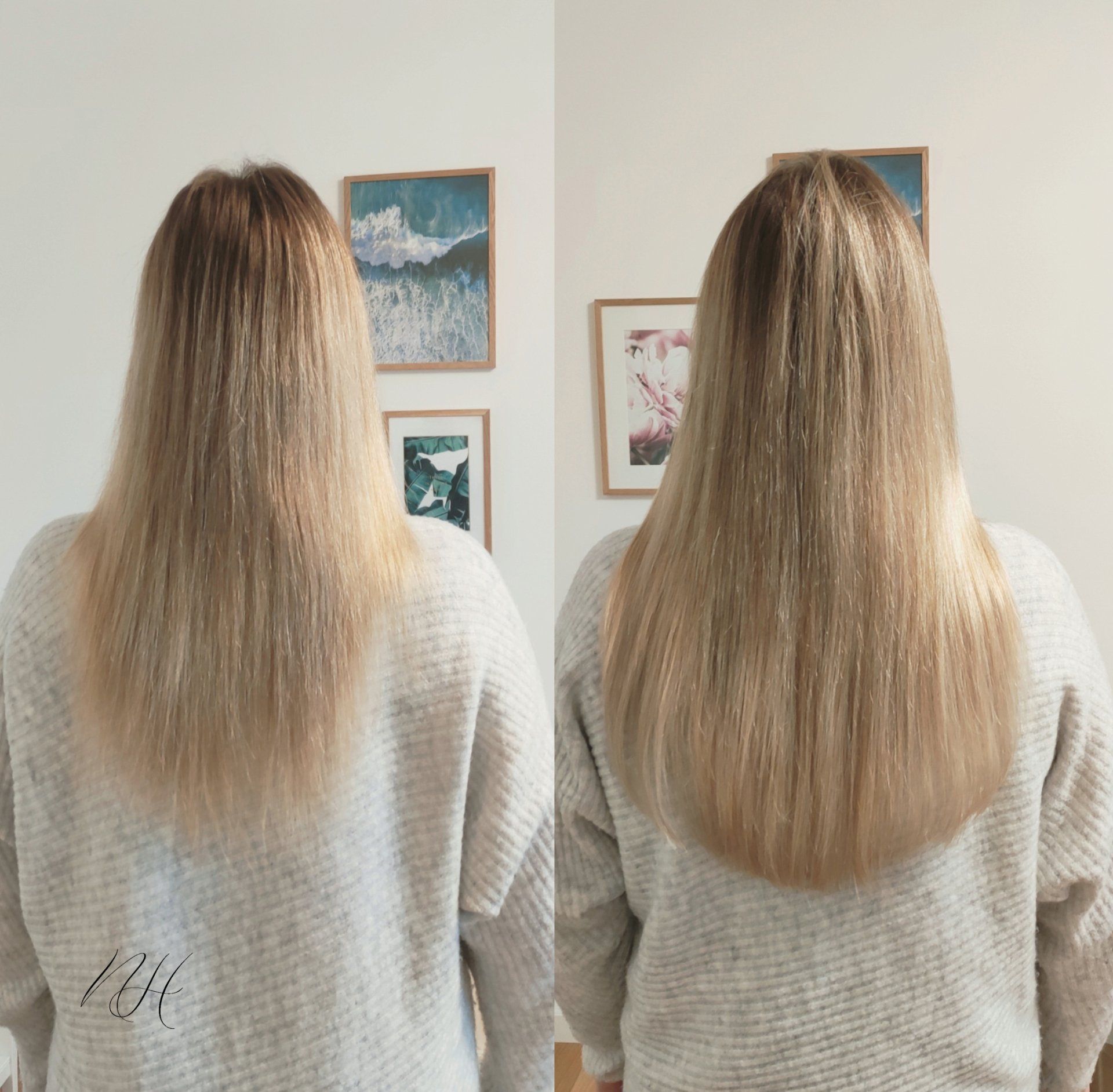 leichte Haarverlängerung blond Bodensee