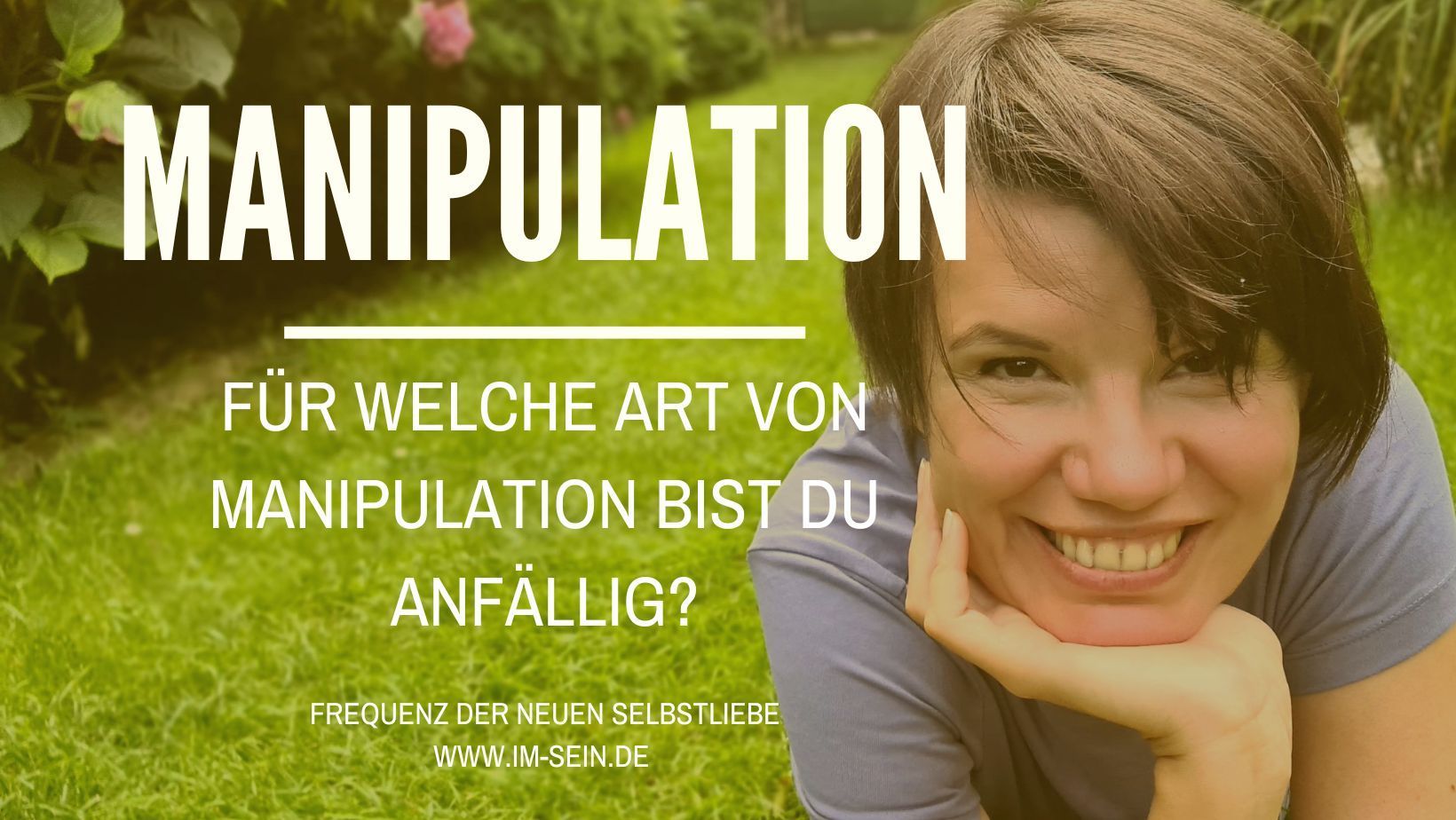 Ich bekomme von dir alles, was ICH will und DU gibst es mir sogar (gerne). Das ist Manipulation. Ich bekomme von dir alles, was ICH will und DU gibst es mir sogar (gerne). Das ist Manipulation.