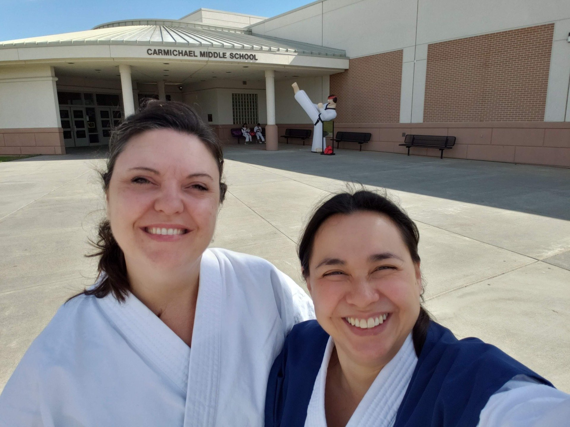 karate with a friend