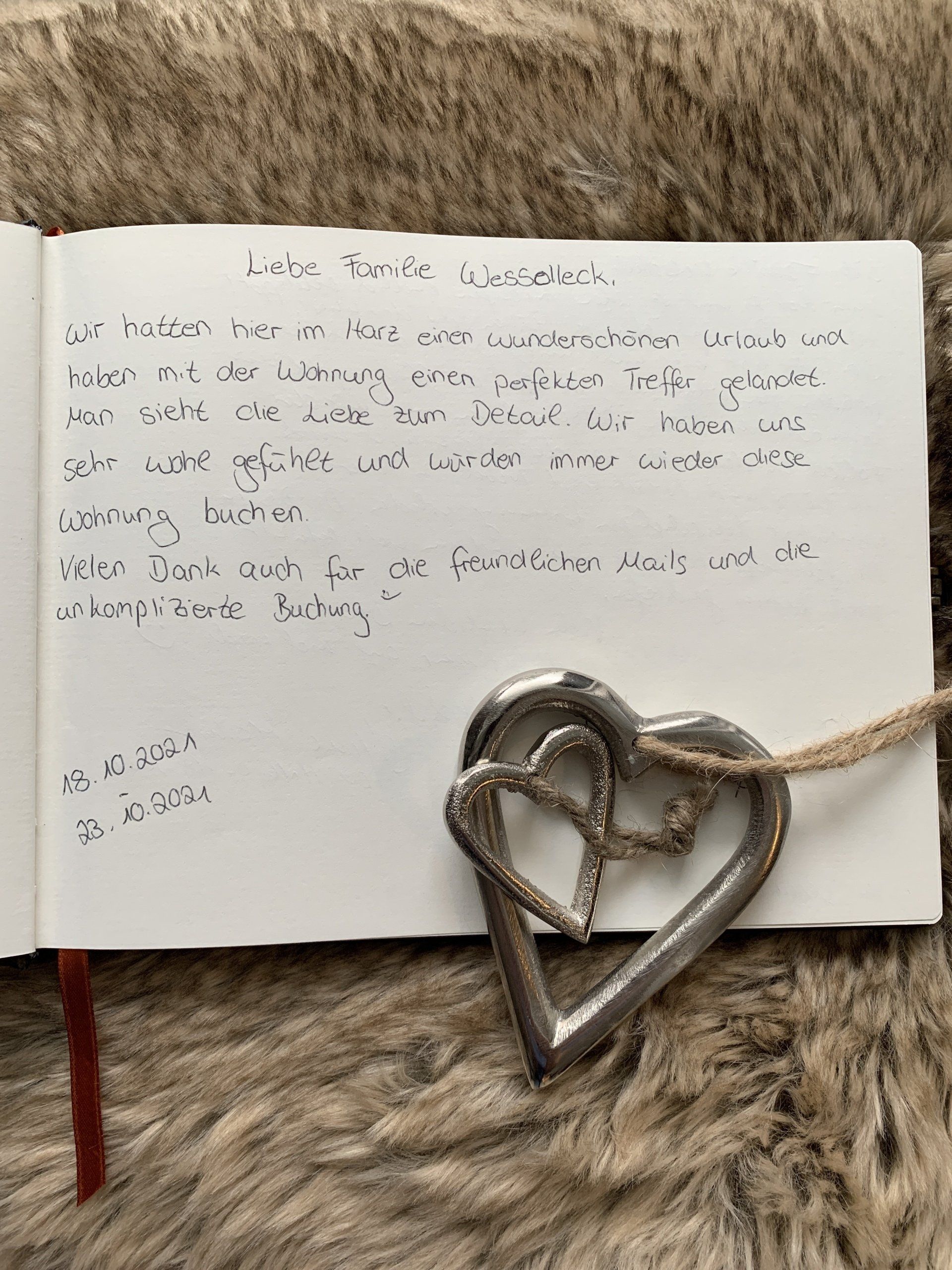 Gästebuch ferienapartment hahnenklee