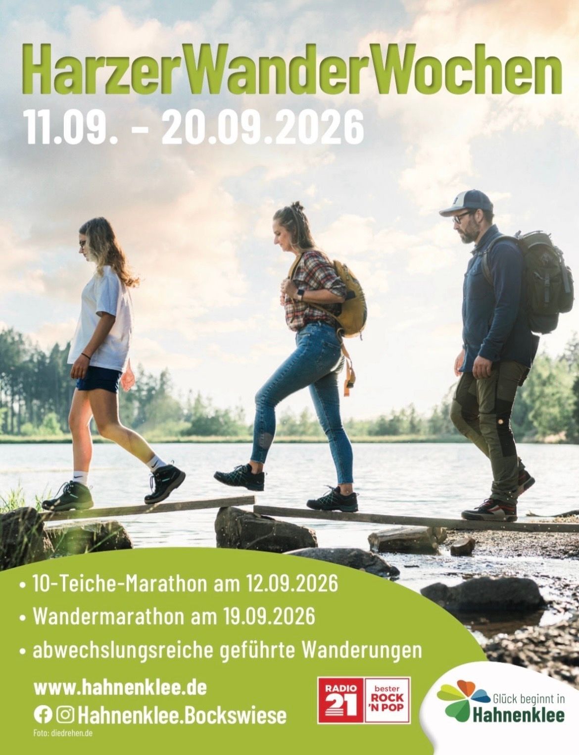 Harzerwanderwochen hahnenklee Hahnenkleer Wandermarathon 10-Teiche.Marathon