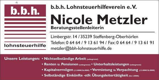 Lohnsteuerhilfeverein Nicole Metzler
