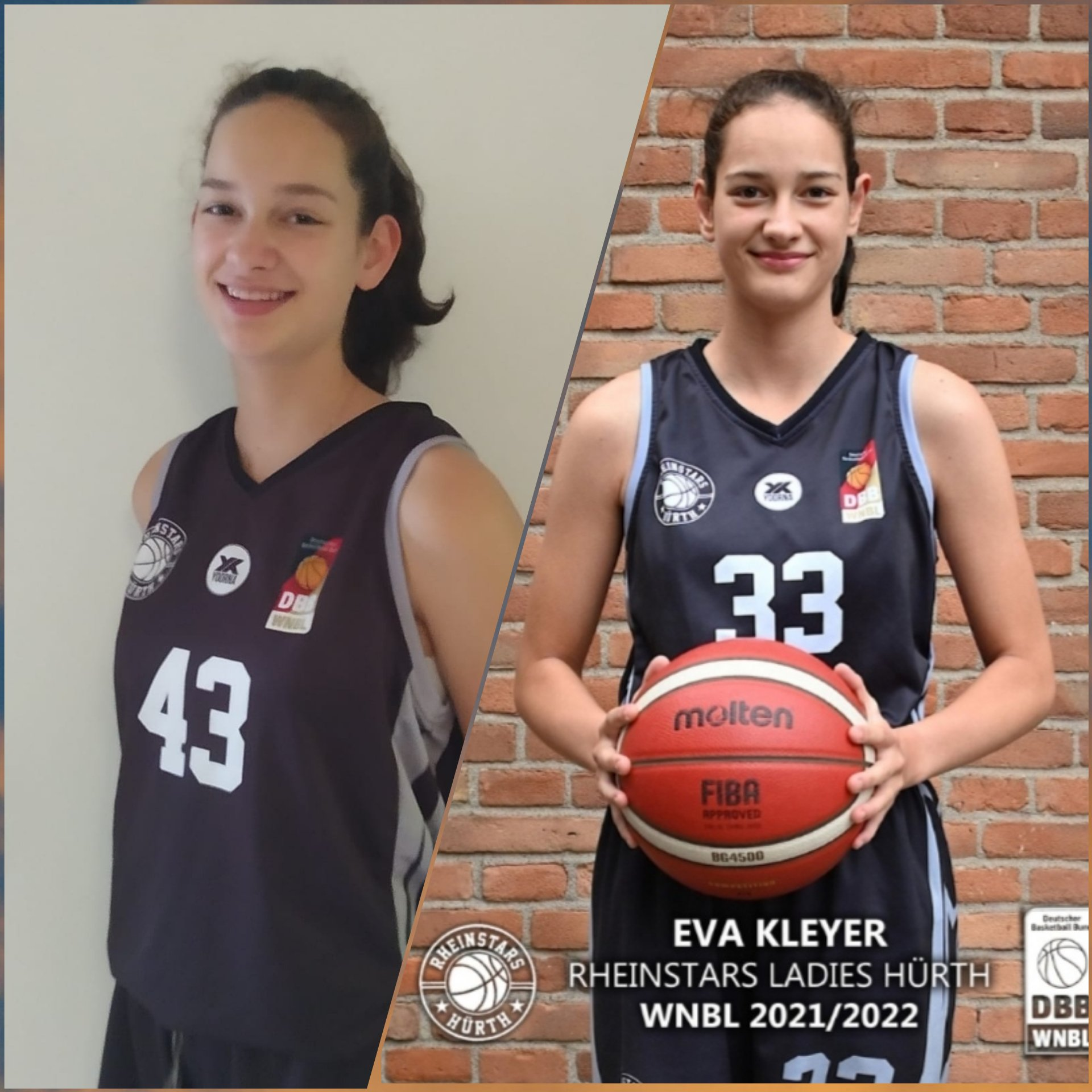 Merit (links) und Eva Kleyer Die beiden Basketballerinnen Merit (links) und Eva Kleyer vom Hürther BC