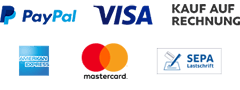 Ein Bild mit Zahlungsmöglichkeiten Visa Kreditkarte Mastercard usw.