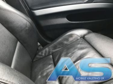 bmw interior leather protection applied to upholstery