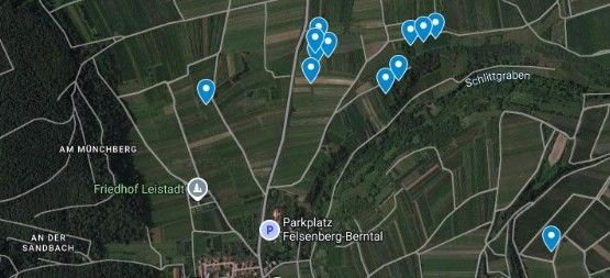 Die Weinbergslagen Brenneis-Koch in Google Maps