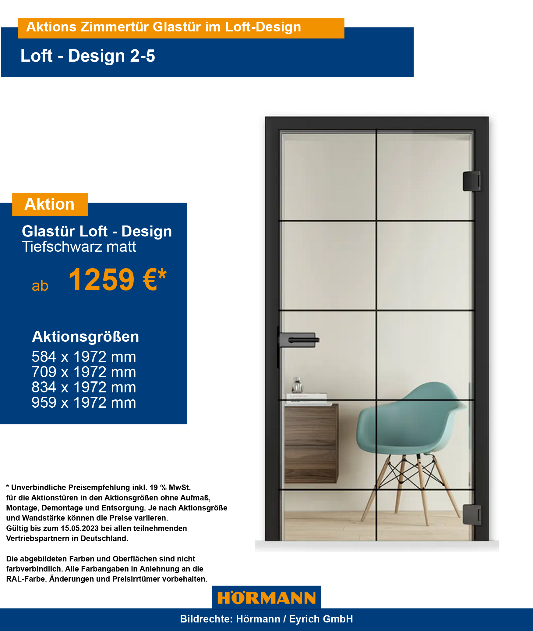 Hörmann Lofttür Bad Kissingen Hammelburg Bad Brückenau Bad Bocklet Bad Neustadt Euerdorf Schweinfurt Würzburg Klarstadt Gemünden Burkardroth Oerlenbach Glas - Zimmertür im Loft Design Lofttür Innentür Zimmertür tiefschwarz Sprossen Wohnzimmertür Flurtür 4 Querstreifen 1 Senkrechtstreifen Glastür