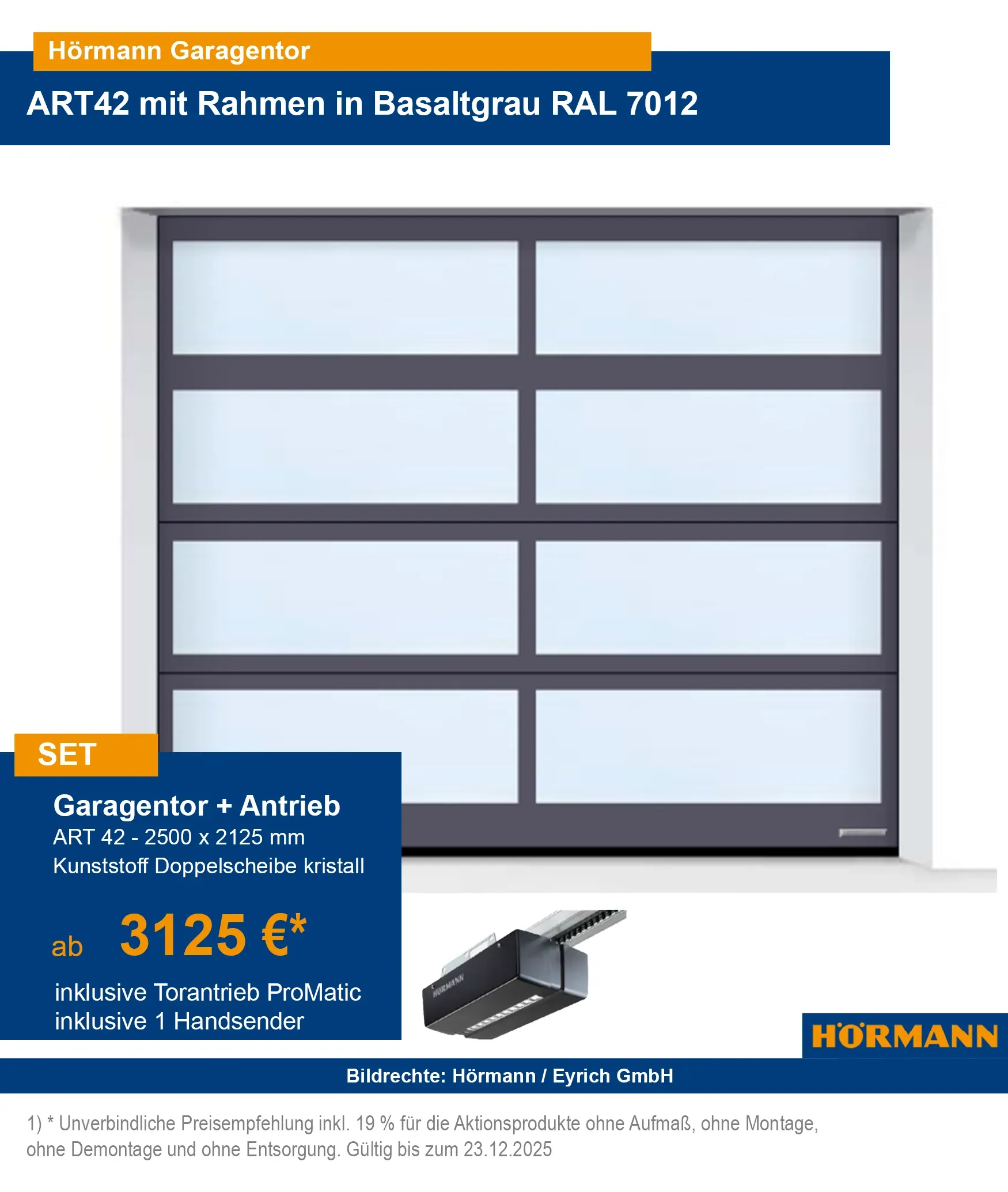 Hörmann Aluminium Rahmentor
Hörmann Rahmentor mit Kunststoffscheibe
Aluminium Rahmentor mit Kristallstruktur
Hörmann Tor mit Kunststoff Doppelscheibe
Rahmentor mit Kristallstruktur Klarglas
Hörmann Sektionaltor mit Kristallstruktur Verglasung
Doppelverglastes Kunststofftor mit Kristallglas
Aluminium Rahmentor mit strukturierter Kunststoffscheibe
Hörmann Design-Tor mit Kristalloptik Glas
Robustes Rahmentor mit doppelter Kunststoffverglasung