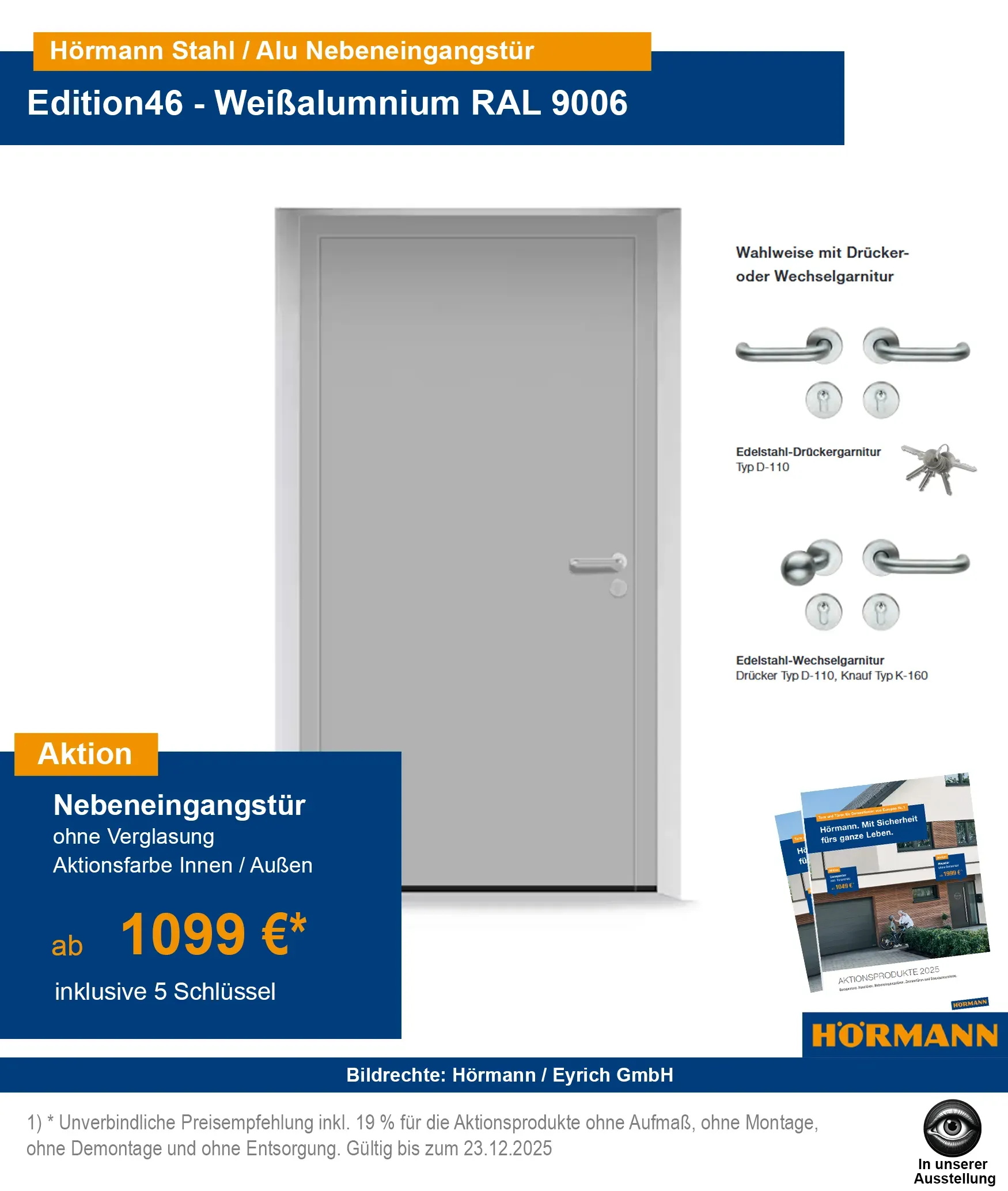 Nebentür Kellertür Bad Kissingen Hammelburg Bad Brückenau Burkardroth Euerdorf Oerlenbach Elfershausen Wartmannsroth Bischofsheim Stangenroth Zahlbach Gemünden Bad Neustadt Bad Bocklet Schweinfurt Arnstein Wasserlosen Würzburg Gemünden Karlstadt Fulda Wildflecken Oberthulba Aluminiumtür Kellertür Nebeneingangstür Ladentür Geschäftstür Hallentür Scheunentür Brennereitür Mietshaustür Bautür Neubautür Renovationstür Werneck Ebenhausen Edition46 Hörmann weißaluminium RAL 9006