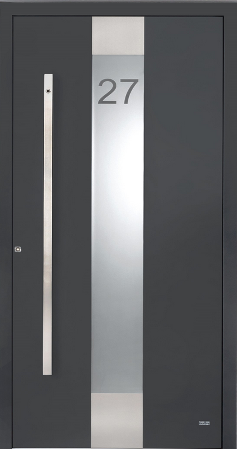 Haustür Eingangstür Graute Aluminium Anthrazitgrau mit Glasausschnitt und Hausnummer  Bad Kissingen Hammelburg Bad Brückenau Schweinfurt Würzburg Fulda Ebenhausen Werneck Arnstein Karlstadt Gemünden Bad Bocklet modern trendy Design Haustür Eingangstür Graute Aluminium Anthrazitgrau mit Glasausschnitt und Hausnummer  Bad Kissingen Hammelburg Bad Brückenau Schweinfurt Würzburg Fulda Ebenhausen Werneck Arnstein Karlstadt Gemünden Bad Bocklet modern trendy Design