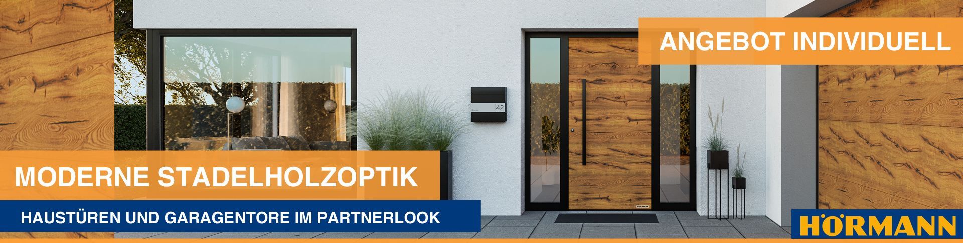 Hörmann Haustür Decoral Stadelholz Bad Kissingen Hammelburg Bad Brückenau Burkardroth Euerdorf Oerlenbach Karlstadt Gemünden Bad Neustadt Bad Bocklet Schweinfurt Arnstein Wasserlosen Würzburg Gemünden Karlstadt Fulda Wildflecken Oberthulba ThermoSafe Aluminiumtür Kellertür Nebeneingangstür Ladentür Geschäftstür Hallentür Scheunentür Brennereitür RC3 RC2 Mietshaustür Bautür Neubautür Renovationstür Türdesign Türkonfigurator Haustürkonfigurator Holzoptik tiefschwarz modern