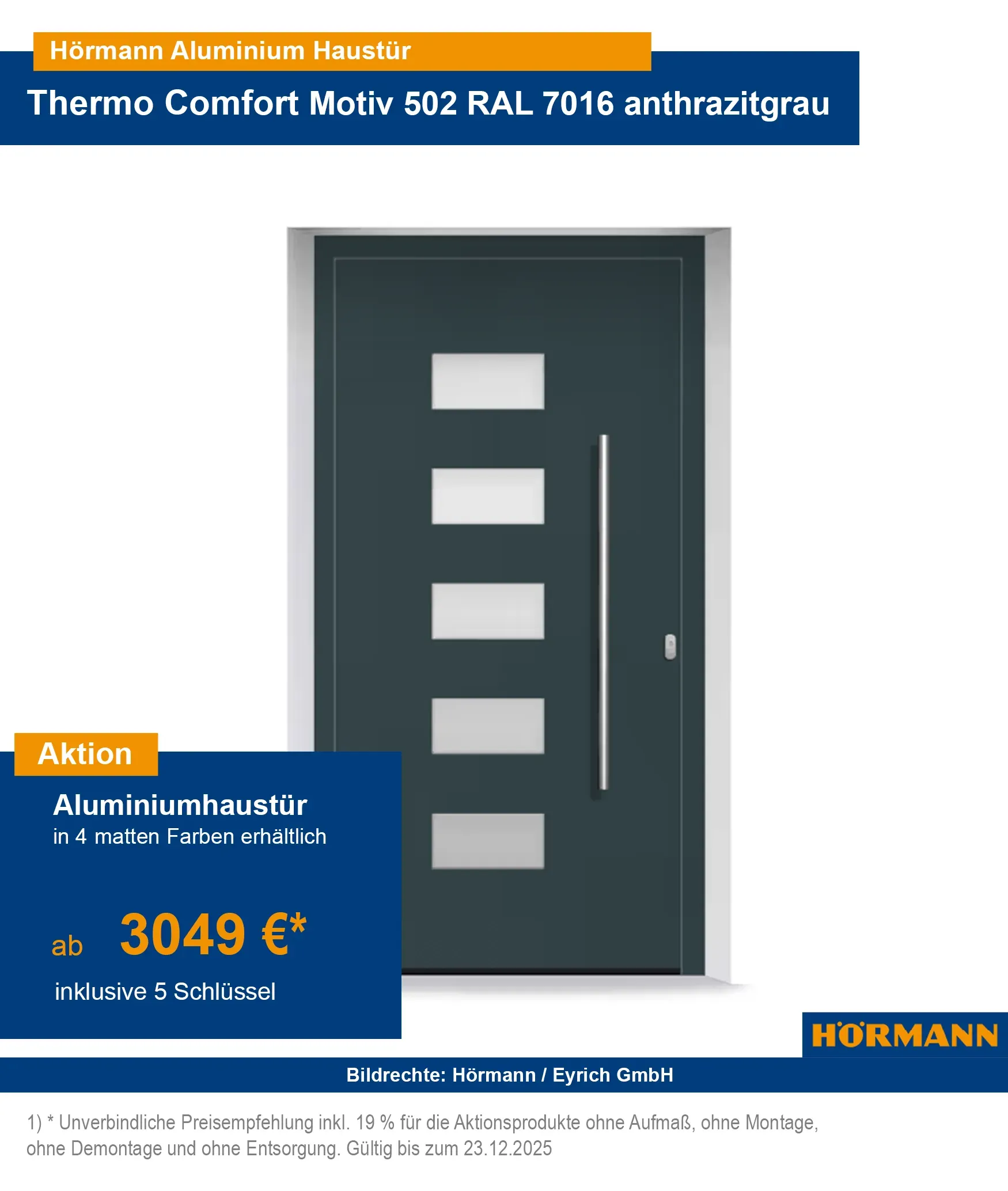 Hörmann Haustür ThermoComfort
Aluminiumhaustür Hörmann
Hörmann ThermoComfort Aktion 2025
Haustür Aluminium günstig
Hörmann Haustür Bad Kissingen
Aluminiumhaustür kaufen Bad Kissingen
Hörmann ThermoComfort Bad Kissingen
Hörmann Haustür Aktion 2025
Aluminiumhaustür günstig kaufen
Hörmann ThermoComfort Preisvergleich
Haustür Angebot 2025