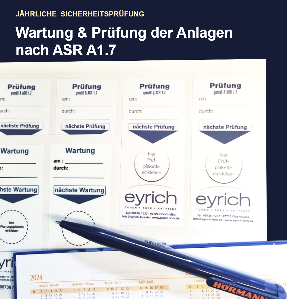 Professionelle Garagentor Wartung und Prüfung
Regelmäßige Garagentor-Wartung vom Experten
Sicherheitsprüfung Garagentor vor Ort
Garagentor Inspektion und Wartungsservice
Garagentor prüfen und warten lassen
