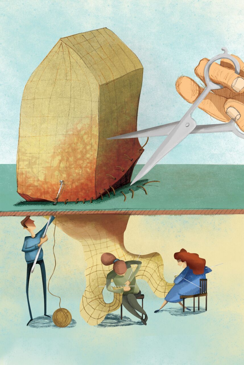 'Tejiendo la vida frente a los deshaucios'