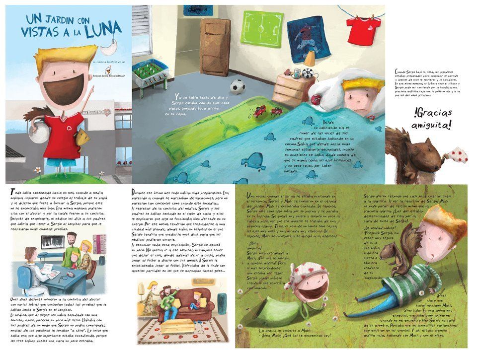 Un jardín con vistas a la luna