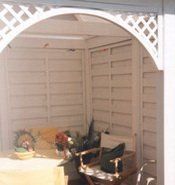 Sichtschutzwand weiß