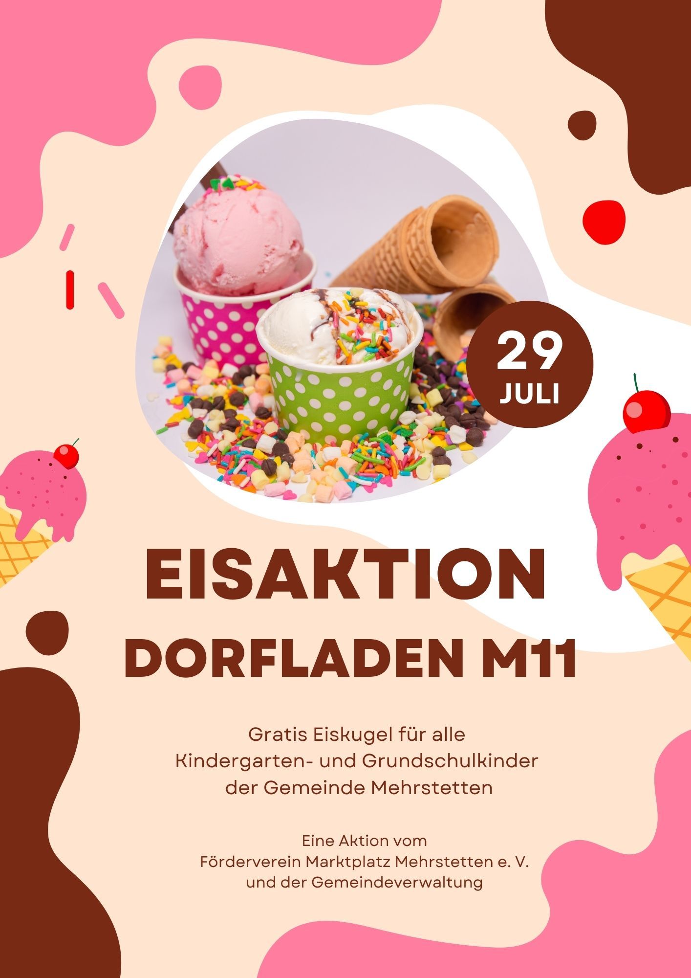 Eis-Aktion - Veranstaltungsflyer