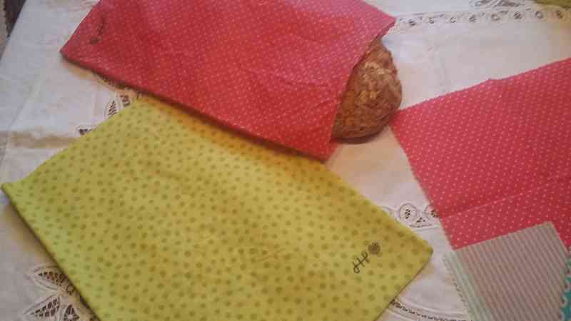 Brotbeutel aus Bienenwachtuch Bienenwachstücher, Brotbeutel