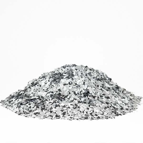 sol résine chips paillettes flocons