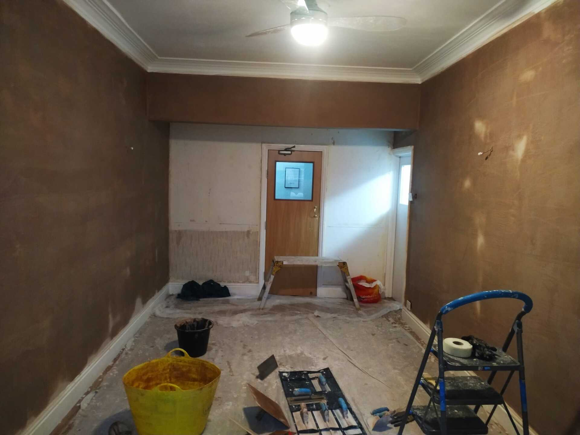 Our dining room mid renovation