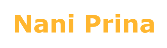 scritta Nani Prina arancione. sito ufficiale