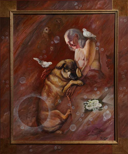 La mort est proche, la séparation est insupportable. Le supraréalisme traite les grands thèmes de la vie et de la mort.