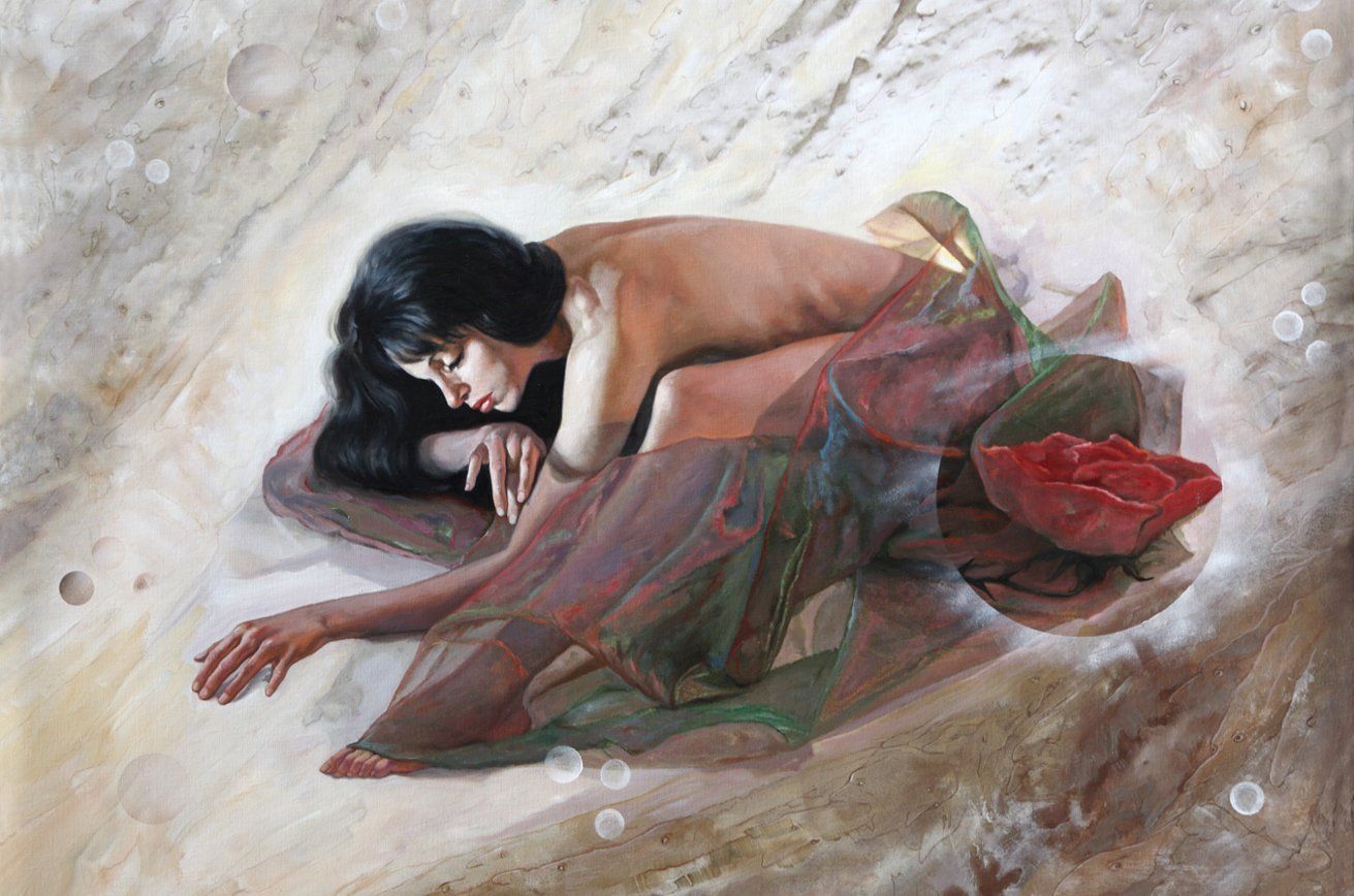 Fleur du désert : elle est seule au milieu du désert