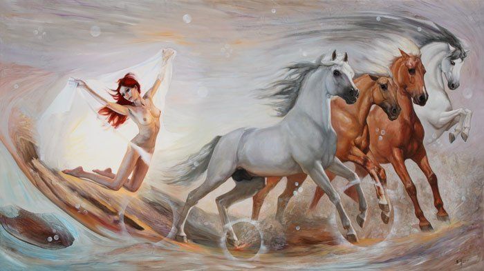 La beauté ne peut pas mourir, elle est éternelle. Cette œuvre symbolise le triomphe du supraréalisme.