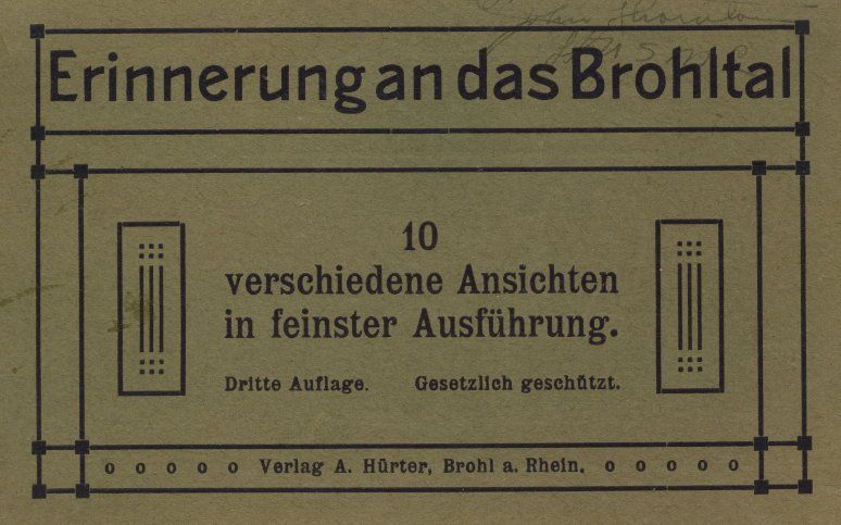 Brohltal Leporello ca.1910 Brohltal Leporello ca.1910