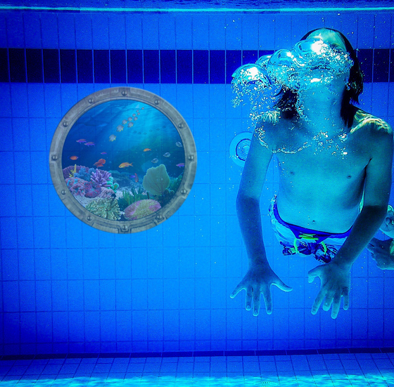 Ojo de buey decorativo para piscinas