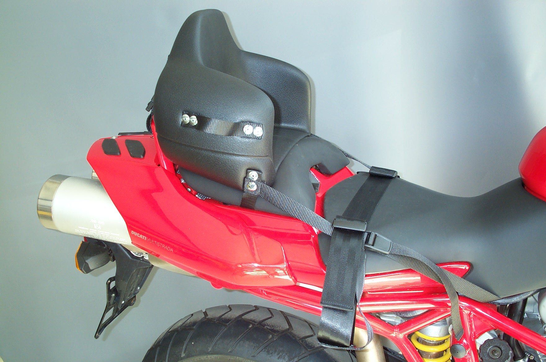 Stamatakis child seat for motorcycle, tourer, sport-tourer,enduro, chopper