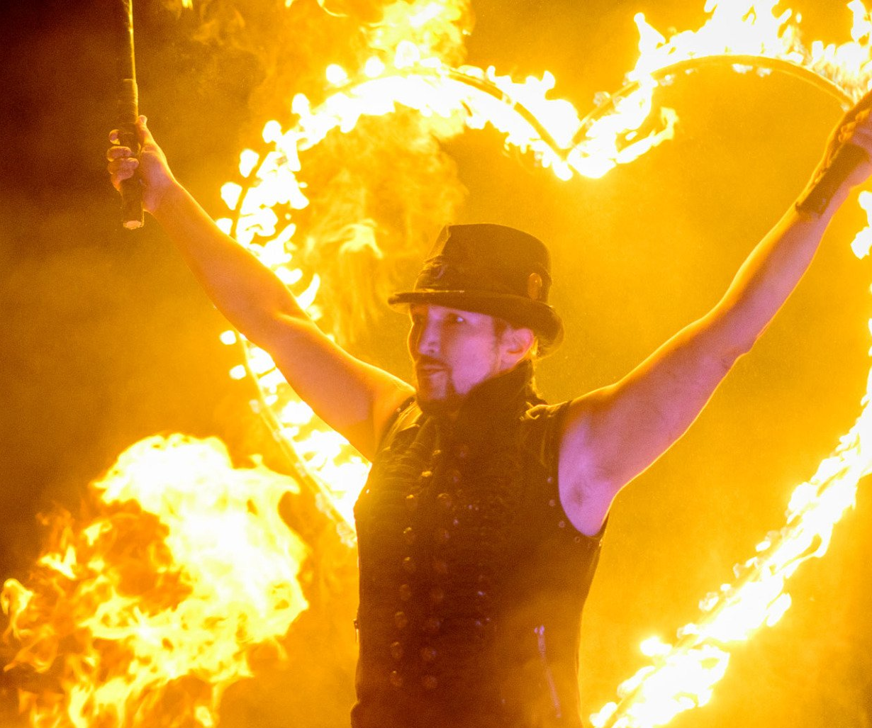 Fire Show Wedding