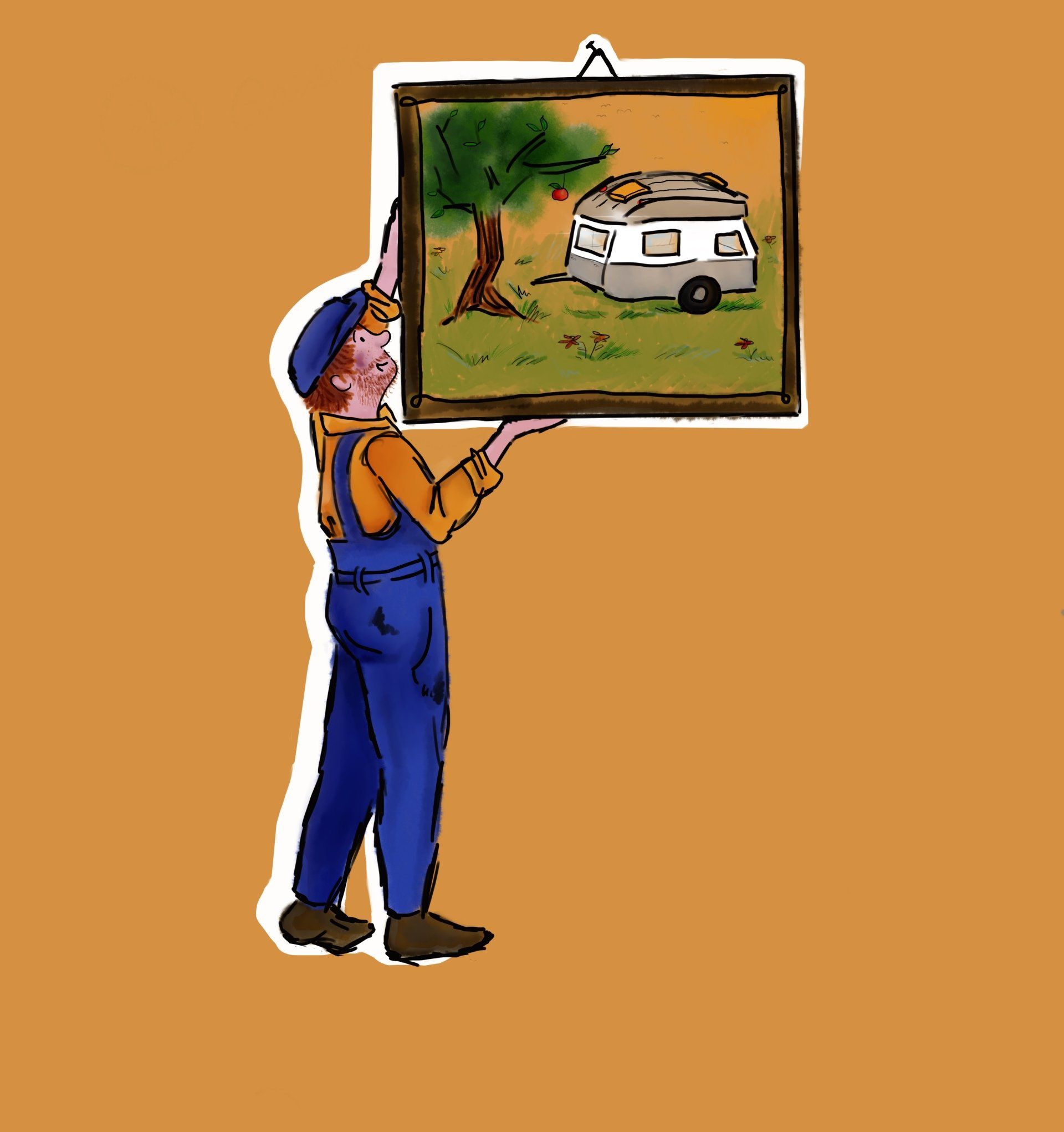 Wohnwagen Schreibtisch