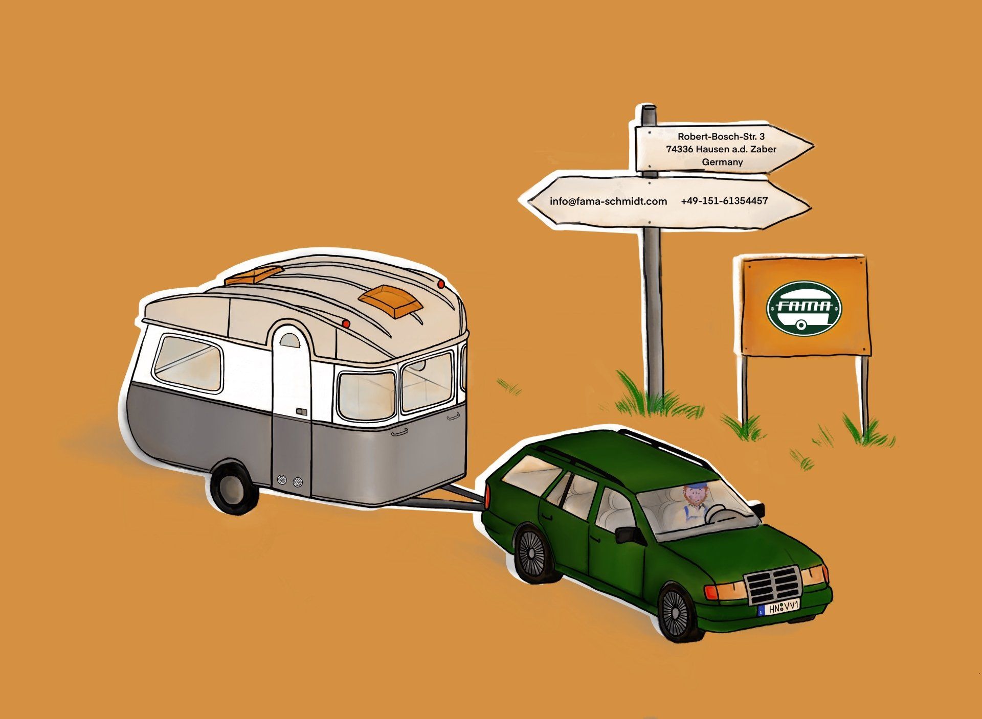 Wohnwagen ruhig