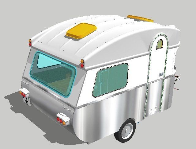 Wohnwagen Prototyp Animation Aussen