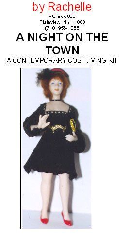 A Night on the Town - A one inch scale contemporary costume kit.