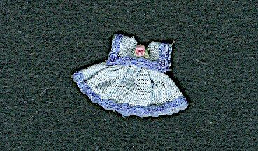 Little Girls' Light Blue Silk Dress