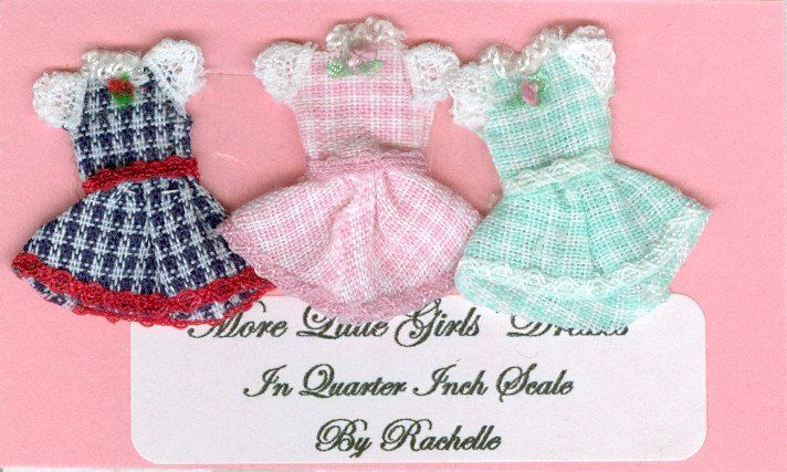More Little  Girls' Dresses in Quarter Inch Sfcale
