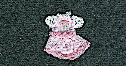 Little Girls' Pink and White Gingham Dress