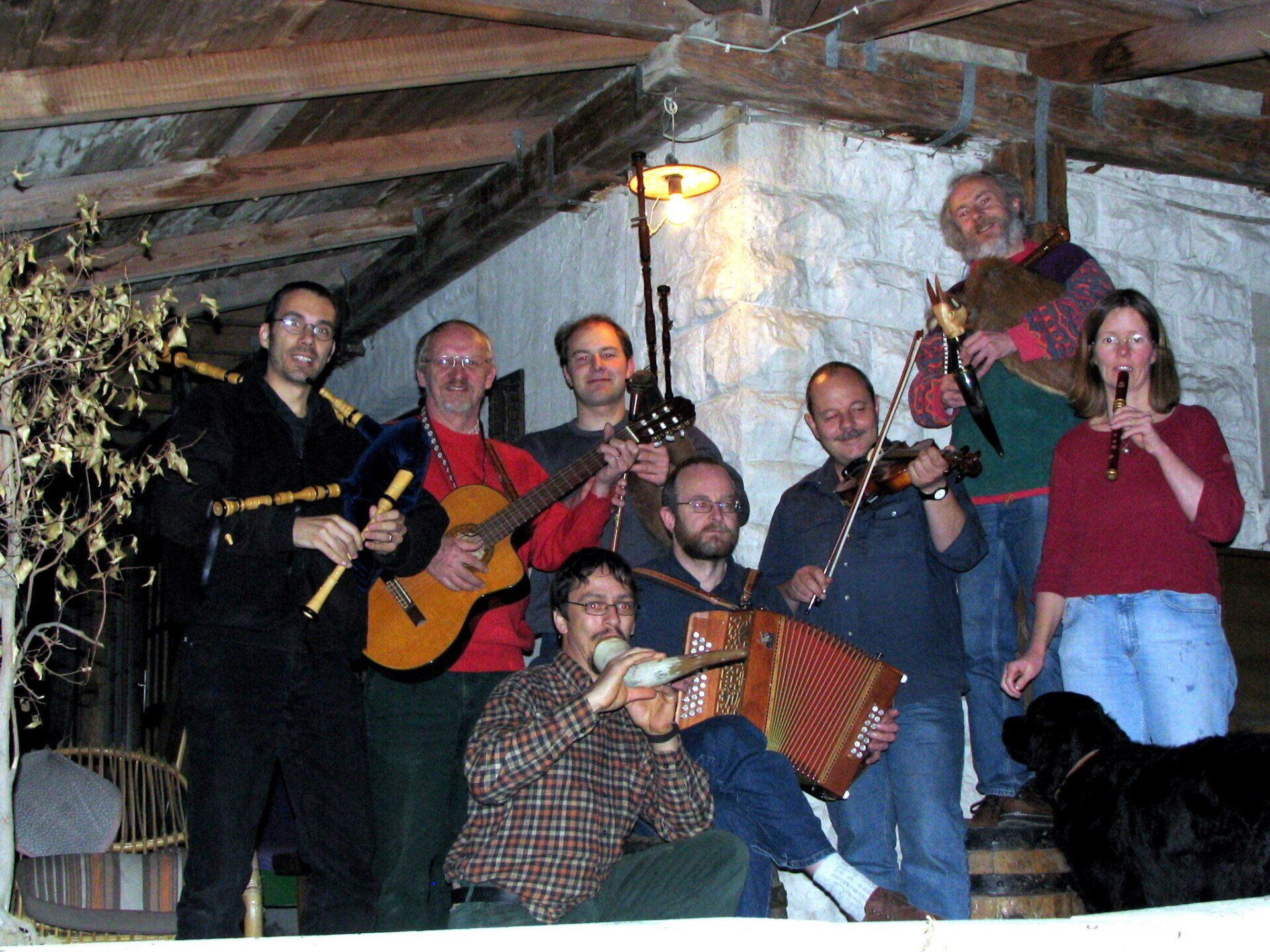 Walter, Stefan, Matthias, Albrecht, Roland, Werner, Nox und Stefanie von Dudelquetschc