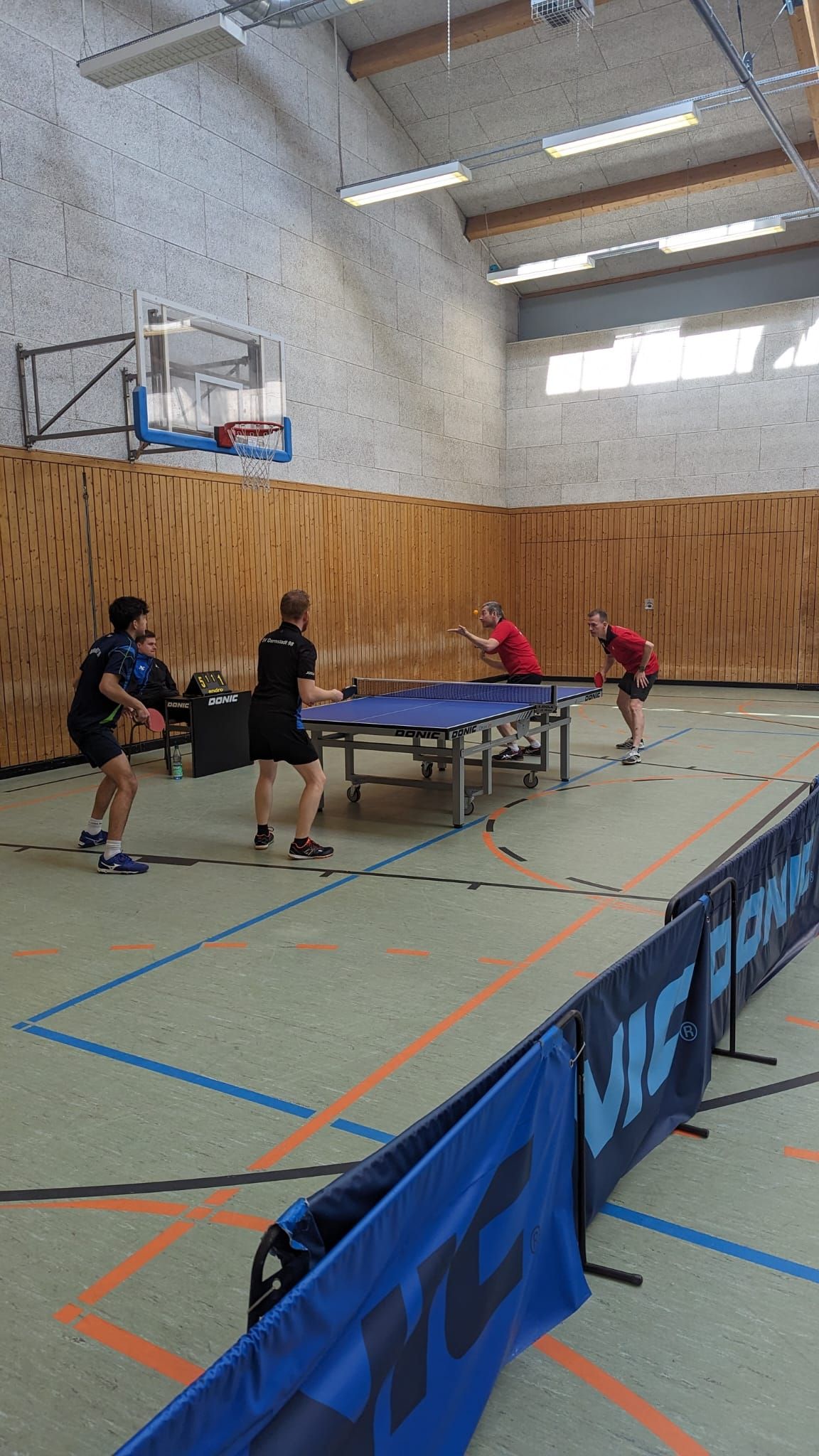 Foto: Das TTC-Doppel Schneider/Tippmann gewann überraschend gegen das Spitzen-Doppel aus Darmstadt. Foto: Das TTC-Doppel Schneider/Tippmann gewann überraschend gegen das Spitzen-Doppel aus Darmstadt.