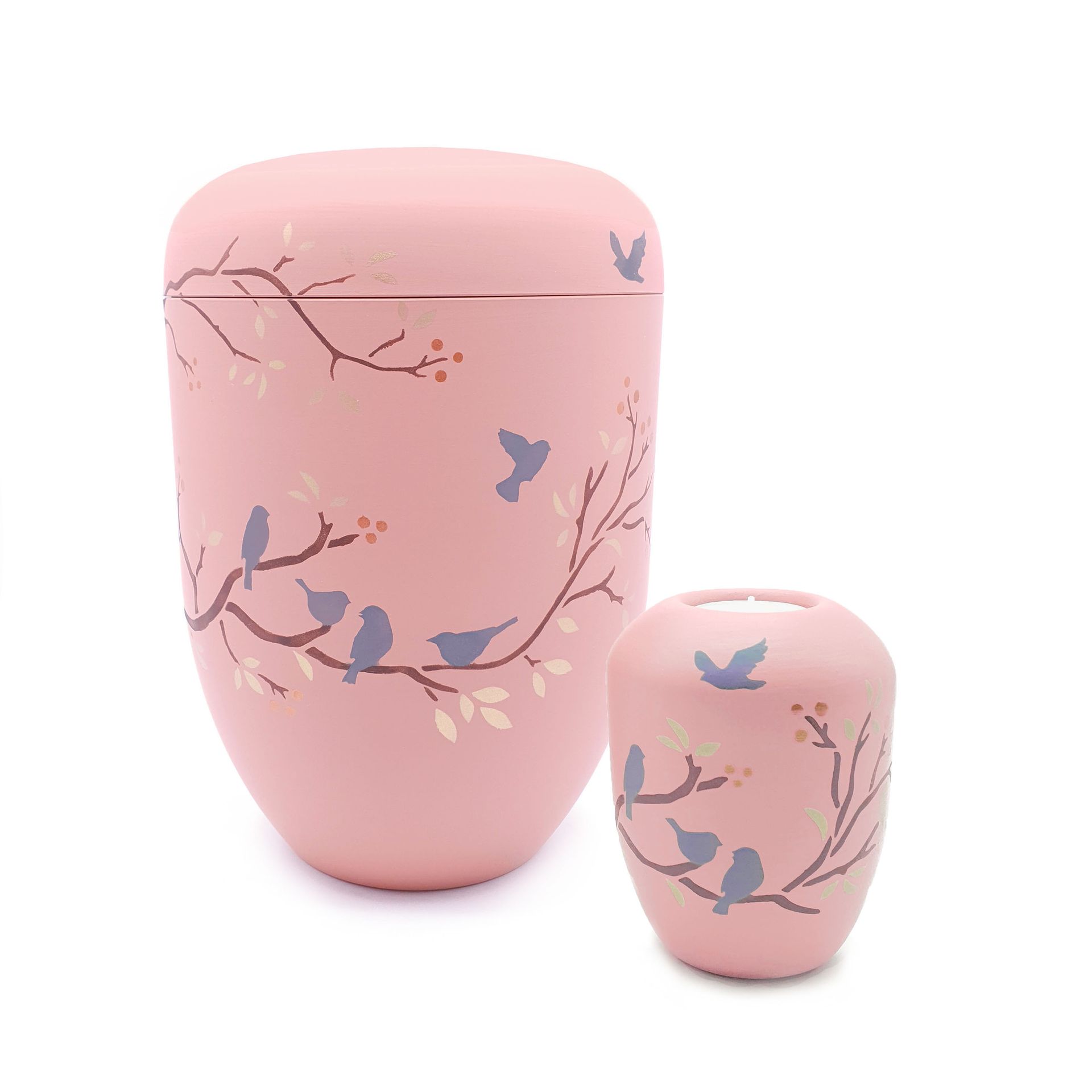 Naturstoffurne mit Gedenklicht