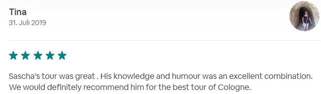 SDS STADTFÜHRUNGEN Sascha Seubert Kundenstimme Bewertung review